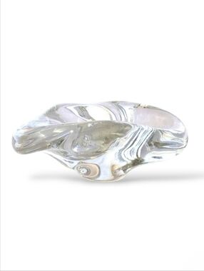 Saint Louis Cristallerie Caravelle Signed Clear Blown Glass Bowl